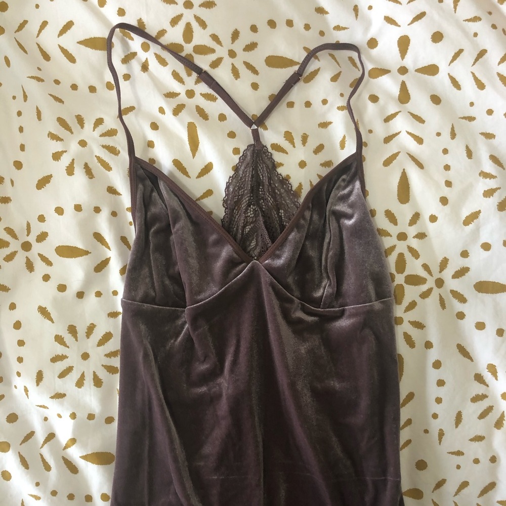 Velvet nightgown.